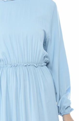 Baby Blue Hijab Dress 1203-06