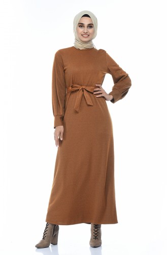 Tan Hijab Dress 1964-01