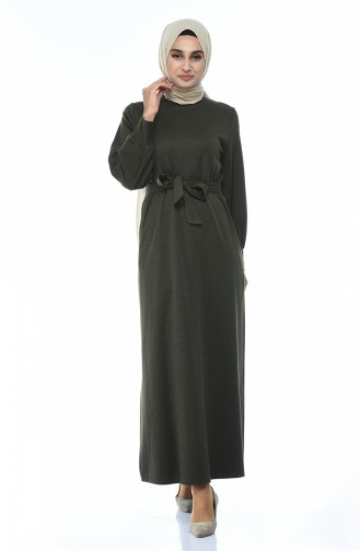 Khaki Hijab Dress 1964-02