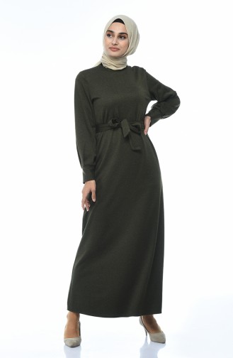 Khaki Hijab Dress 1964-02