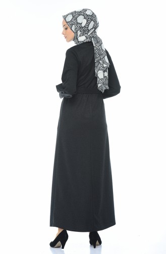 Rauchgrau Hijab Kleider 1964-03