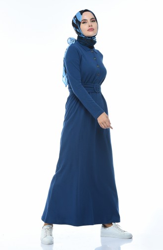 Indigo Hijab Kleider 5039-03