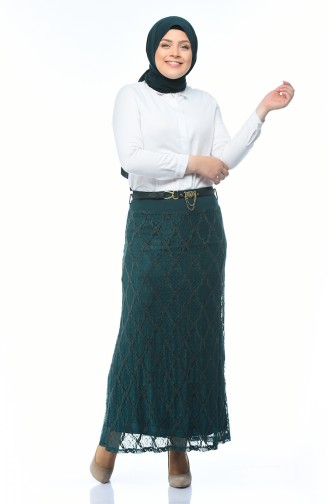 Lacy Skirt Emerald Green 5K2502000-04