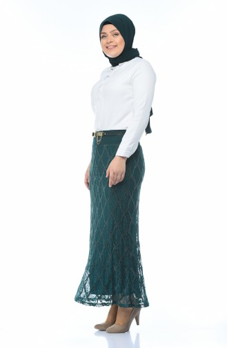 Lacy Skirt Emerald Green 5K2502000-04