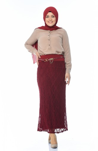 Claret Red Skirt 5K2502000-01