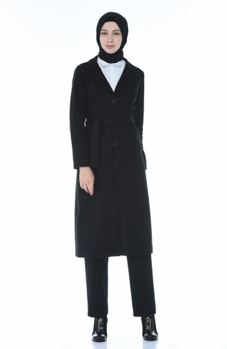 Winterliche Cape mit Band 8412-04 Schwarz 8412-04