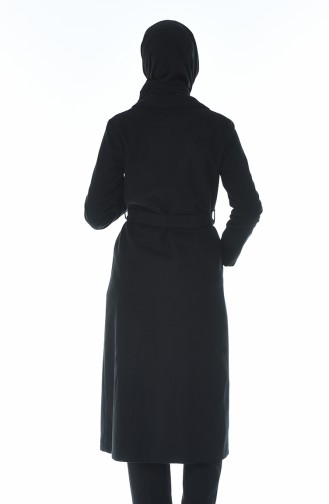 Winterliche Cape mit Band 8412-04 Schwarz 8412-04