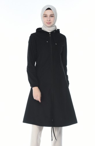 Cape Velours a Capuche 0095-05 Noir 0095-05