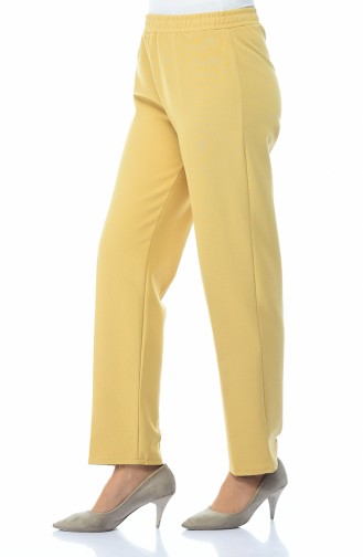 Waist Elastic Trousers Saffron 2105-15