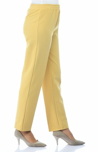 Waist Elastic Trousers Saffron 2105-15