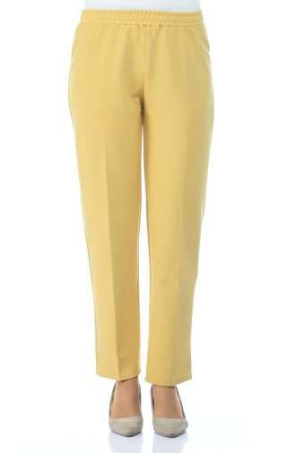 Waist Elastic Trousers Saffron 2105-15