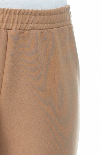 Waist Elastic Trousers Dark Mink 2105-16