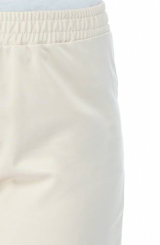 Pantalon Taille élastique 2122A-01 Creme 2122A-01