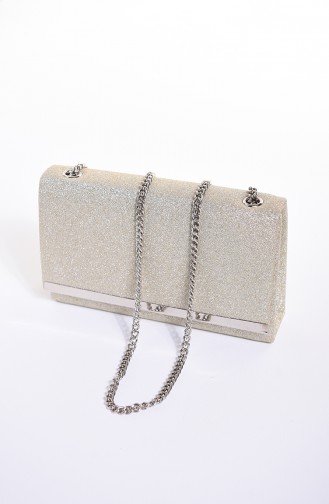 Women´s Sand Silvery Evening Bag Light Gold 0506-02