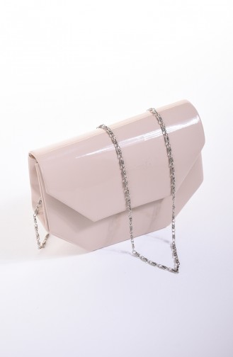 Women´s Patent Leather Evening Bag Skin Color 0507-02