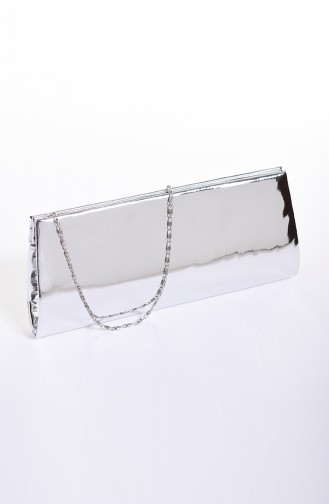 Women´s Mirror Evening Bag Silver Gray 0508-04