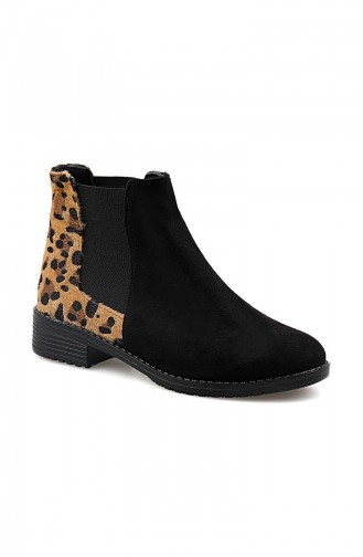Women´s Boots Black Leopard 26037-09