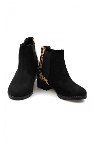 Women´s Boots Black Leopard 26037-09