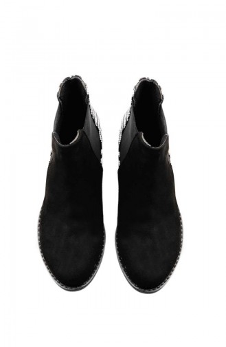 Women´s Boots Black White 26037-10