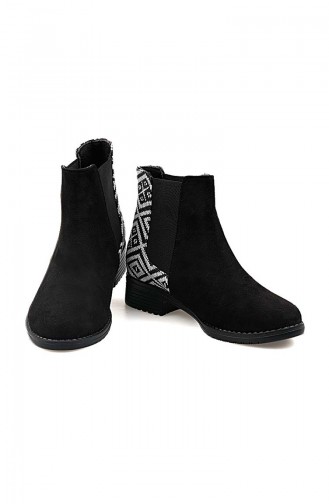 Bottes Pour Femme 26037-10 Noir Blanc 26037-10