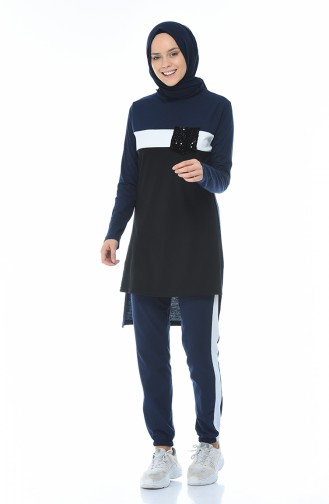 Navy Blue Tracksuit 9047-05