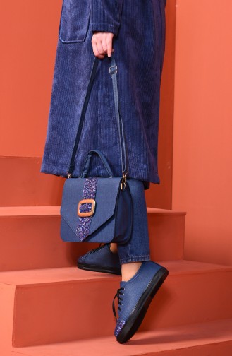 Ensemble Chaussures et Sac SET-SNKR-CNT-10 Bleu Marine 10