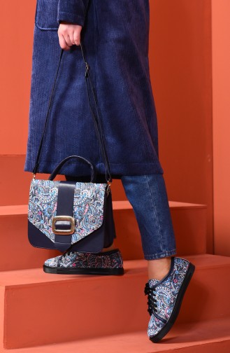 Ensemble Chaussures et Sac SET-SNKR-CNT-18 Bleu 18