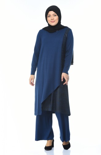 Garni Tunic Trousers Double Suit 0154-05 Navy Blue 0154-05