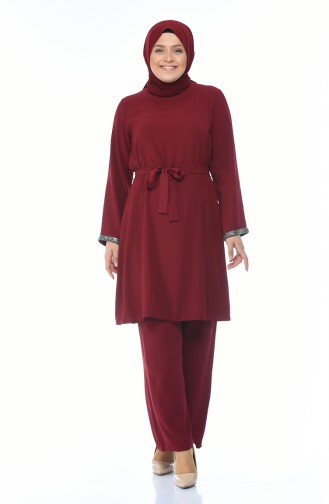 Claret Red Suit 0042-01