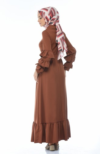 Robe Hijab Tabac 5039-02