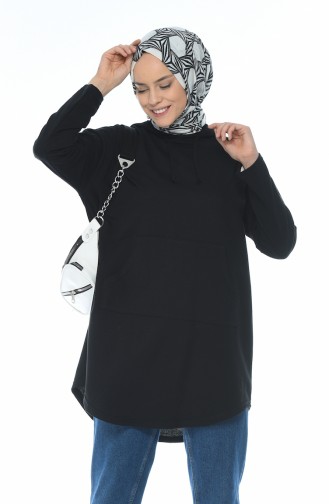 Hooded Tunic Black 4420-04