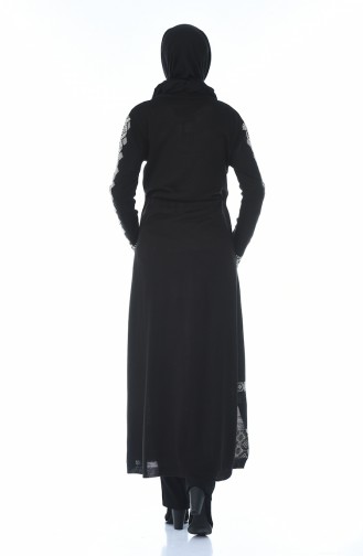 Tricot Long Tunic Black 1900-01