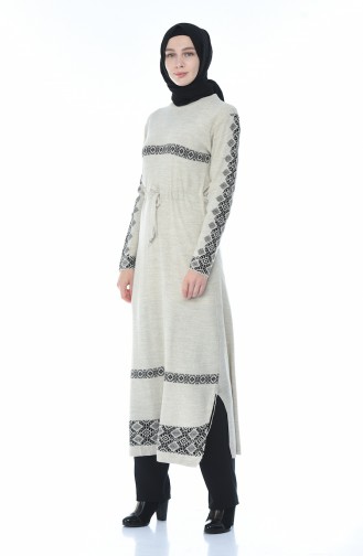 Tricot Long Tunic Beige 1900-04