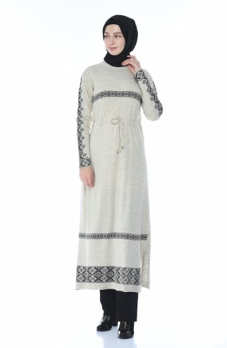 Tricot Long Tunic Beige 1900-04