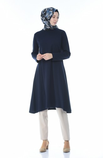 Long Tunic Light Navy Blue 7895-17