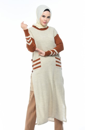 Beige Tunics 8114-05