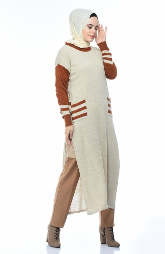 Beige Tunics 8114-05