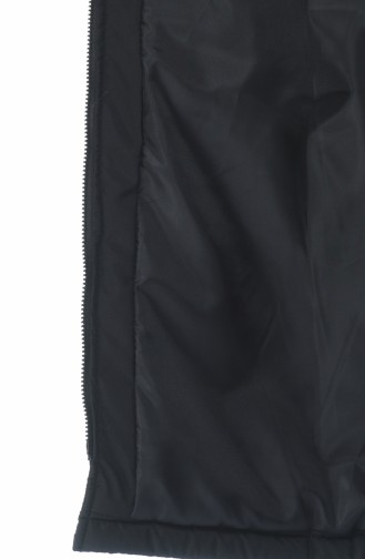 Gilet Matelassé a Ceinture 1973-04 Noir 1973-04