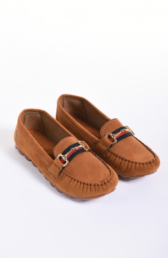 Tan Women`s Flats 2022-03