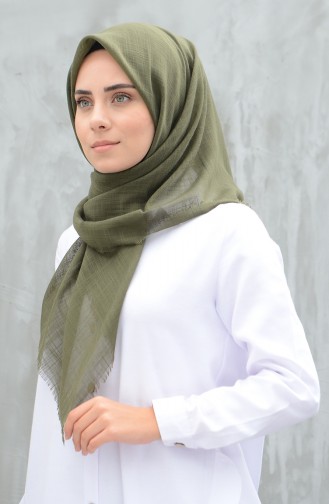 Plain Cotton Scarf Khaki 901529-13