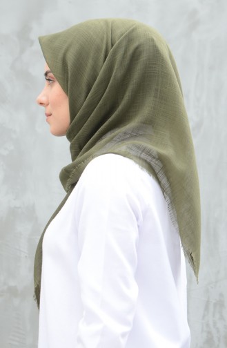 Plain Cotton Scarf Khaki 901529-13