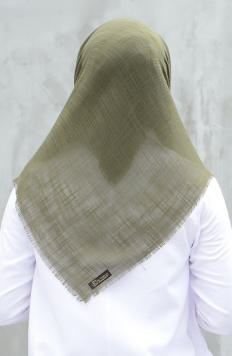 Plain Cotton Scarf Khaki 901529-13