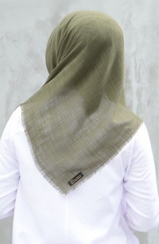 Plain Cotton Scarf Khaki 901529-13