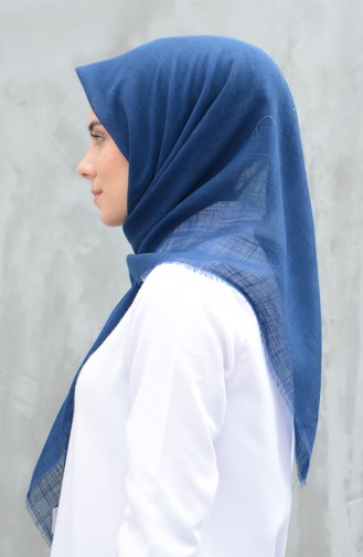 Plain Cotton Scarf Indigo 901529-14