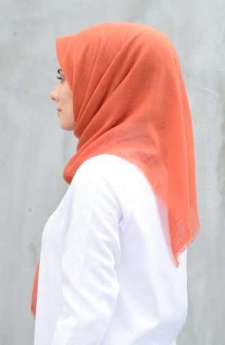 Plain Cotton Scarf Brown Tobacco 901529-15