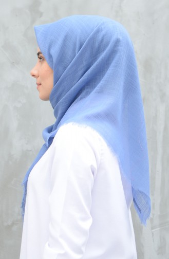 Plain Cotton Scarf Light Blue 901529-17