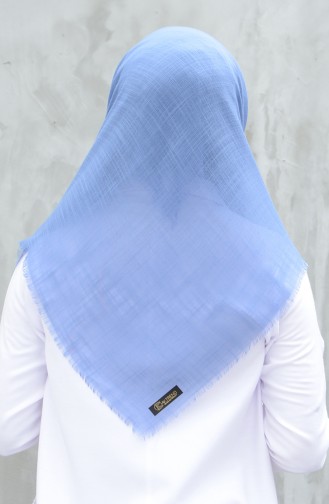 Plain Cotton Scarf Light Blue 901529-17