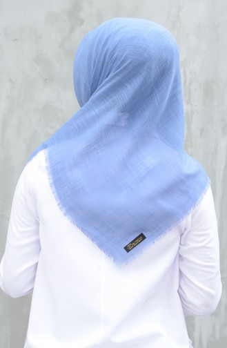 Plain Cotton Scarf Light Blue 901529-17