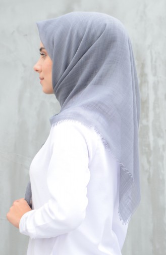 Plain Cotton Scarf Gray 901529-23