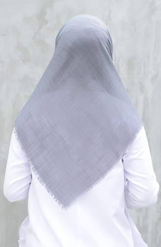 Plain Cotton Scarf Gray 901529-23